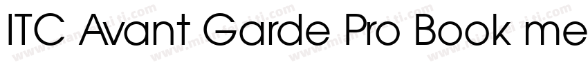 ITC Avant Garde Pro Book medium字体转换